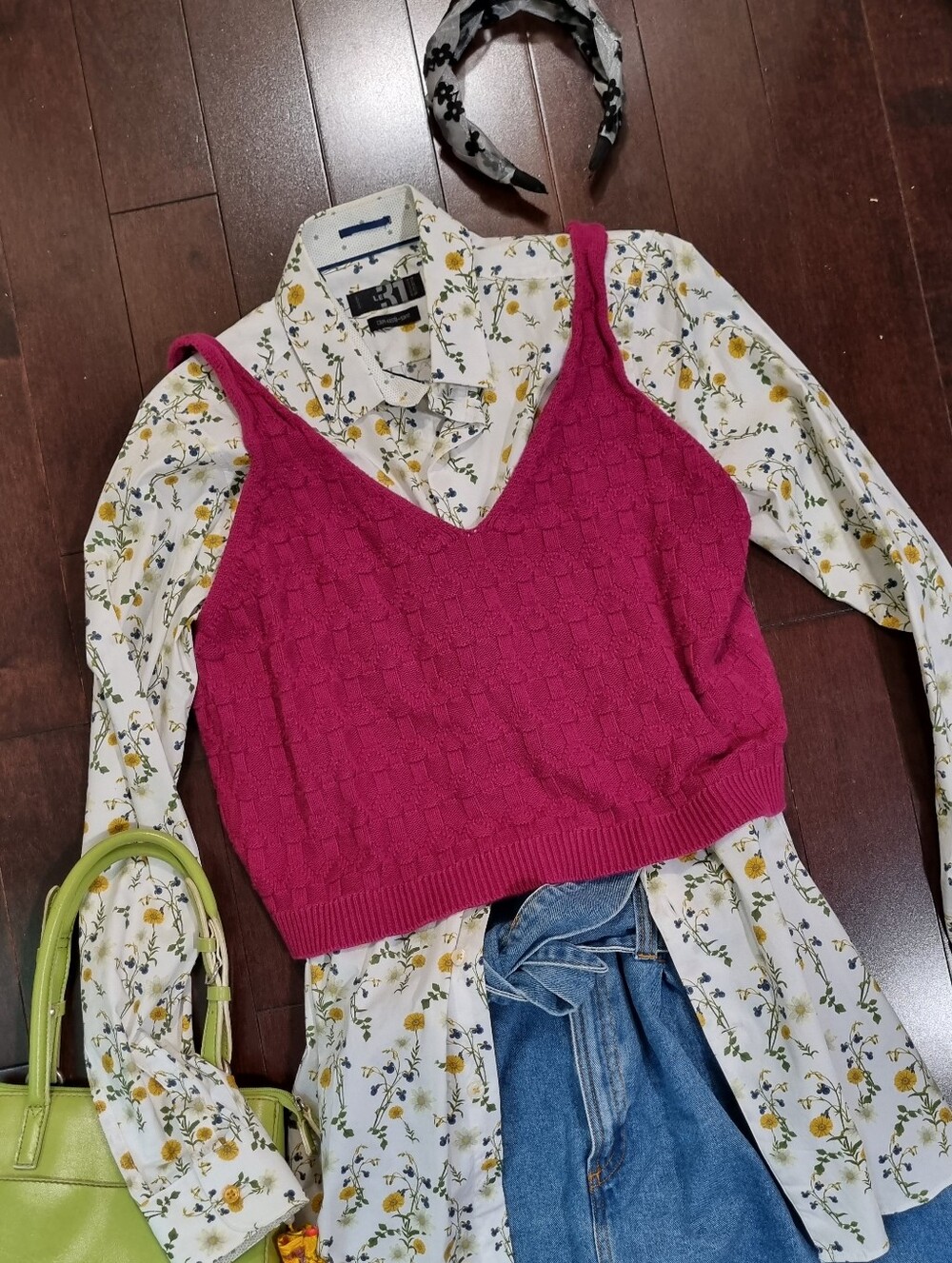 Joe Fresh | Textural 3d Knit Tank Vest In Raspberry Pink
